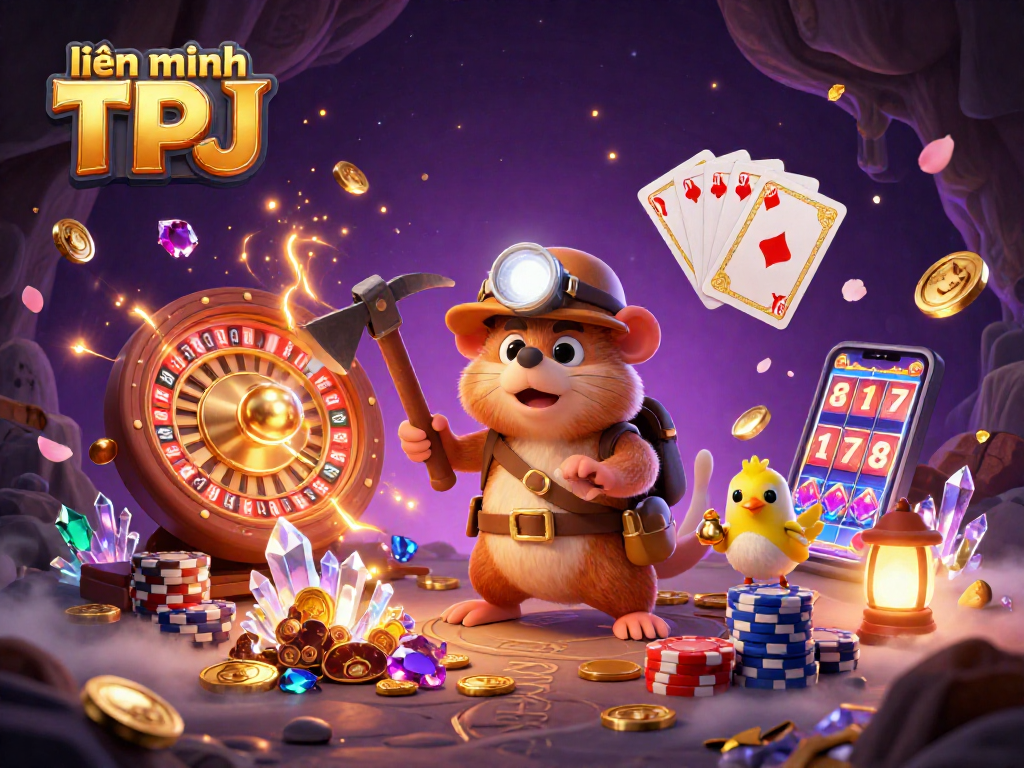 Experience the excitement of liên minh TPJ, where a mole and canary embark on a thrilling treasure hunt in a dazzling casino.