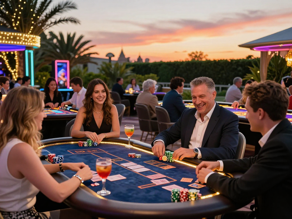 Esperienza divertente con casino online esteri e giochi di carte all'aperto.