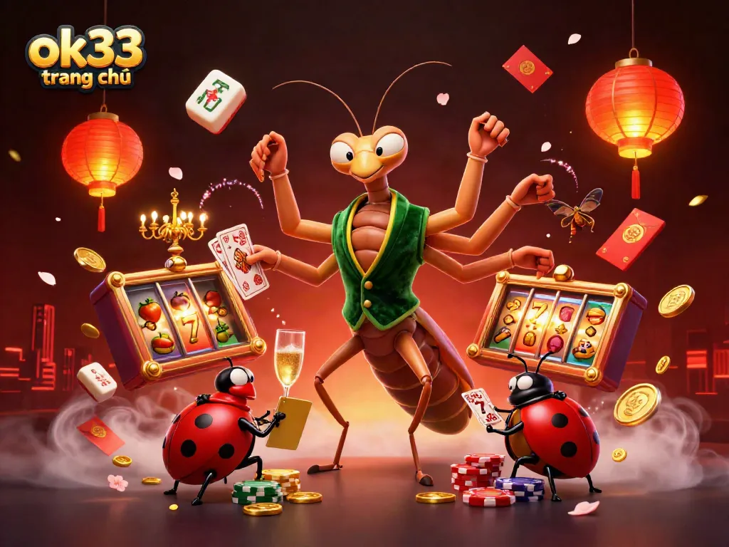 Experience thrilling gameplay at ok33 trang chủ with vibrant casino scenes featuring lively characters.