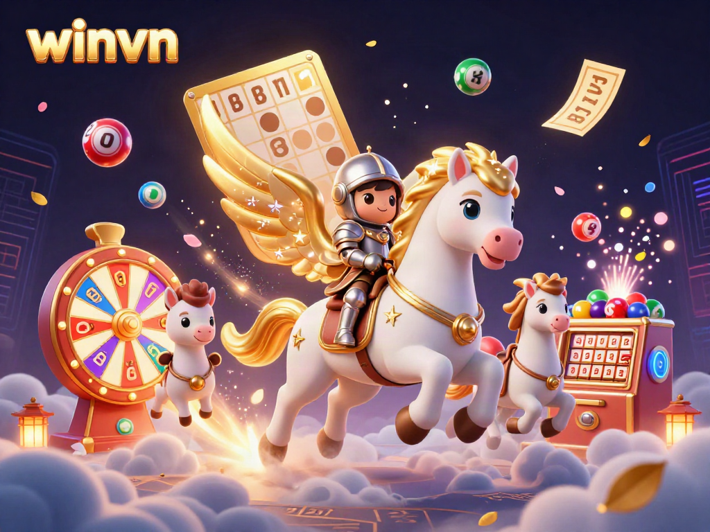 Winvn offers an exciting gambling experience with dynamic lottery balls, colorful games and engaging visuals.